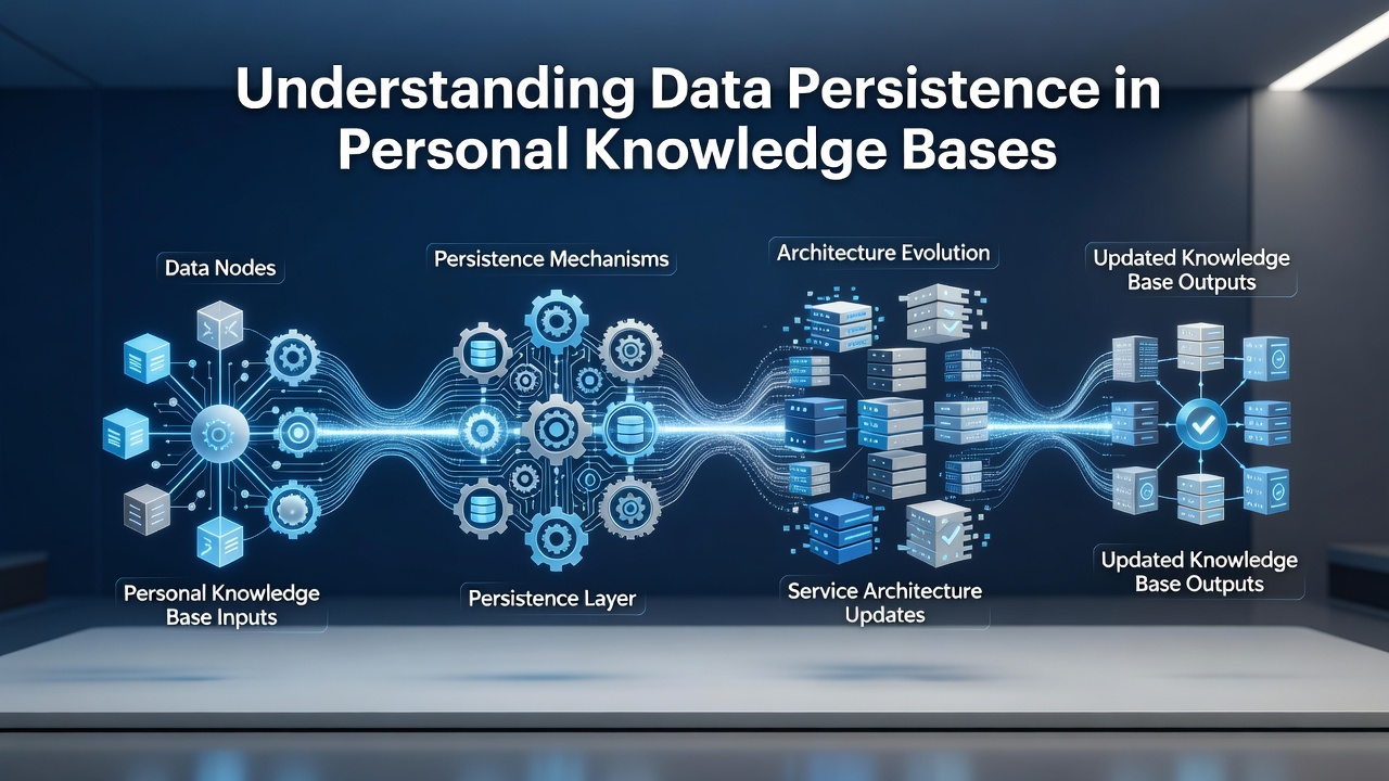 Understanding Data Persistence Methods Within Personal Knowledge Bases Amid Updates to Underlying Service Architectures